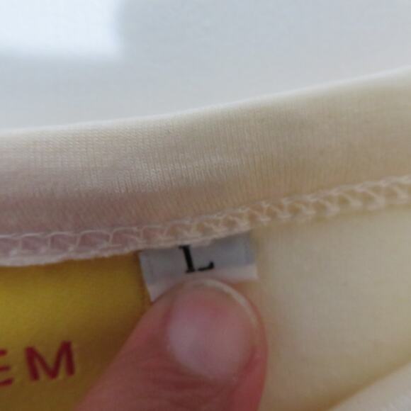 Johnny Was ITEM Large Cream Tank Top Vintage - Picture 7 of 9